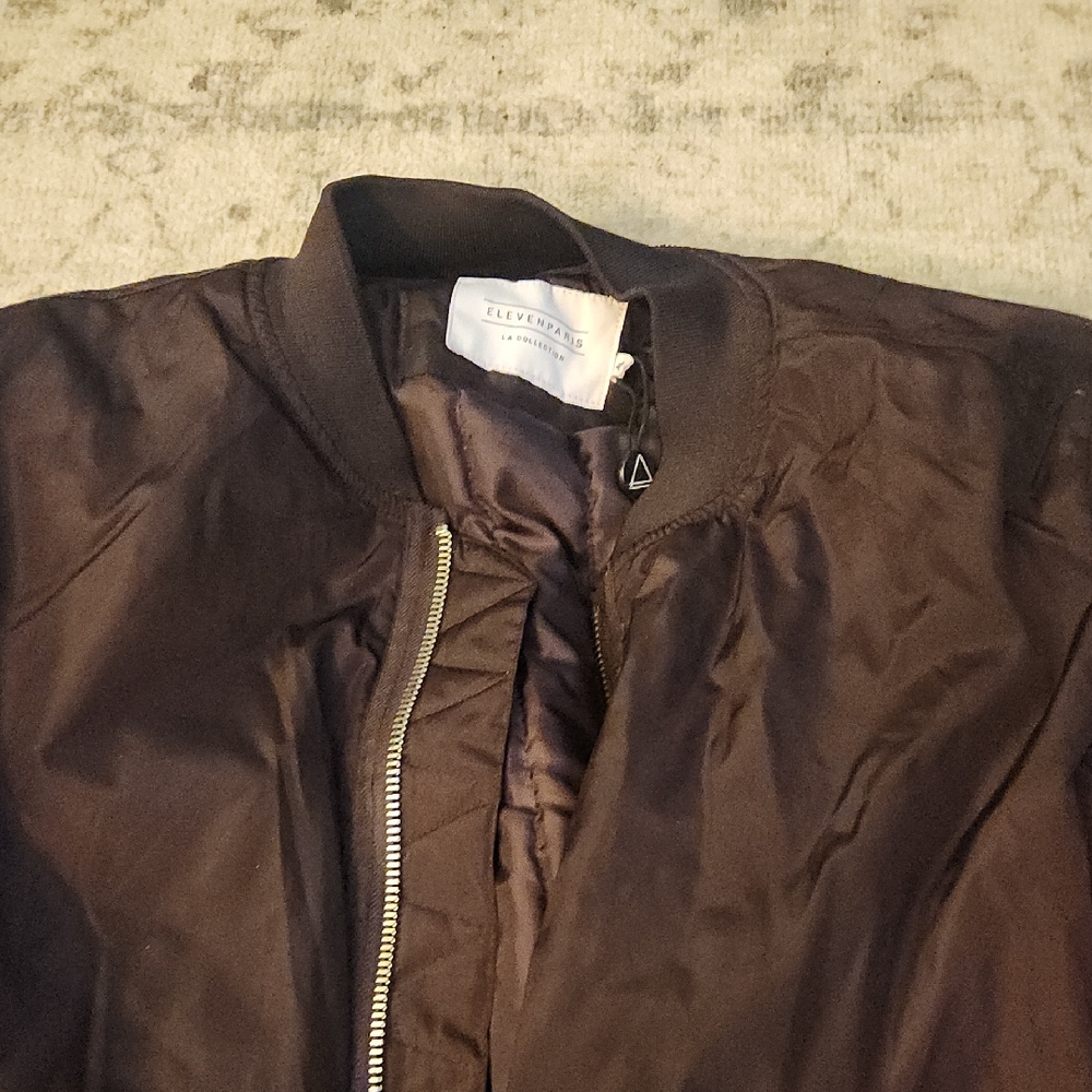 Eleven Paris Men's Chocolate Bomber Jacket
